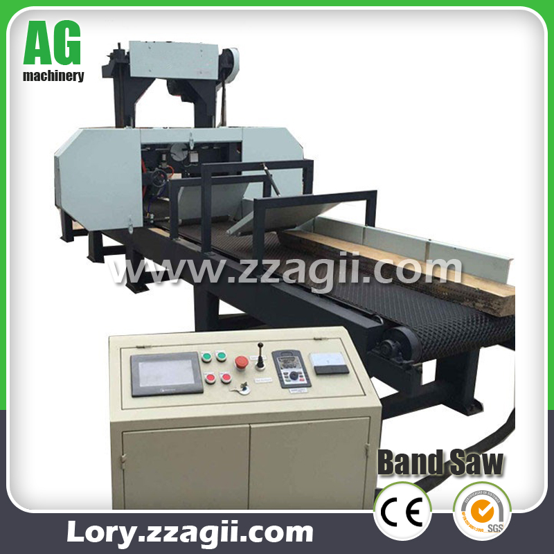 Manual Operated Portable Band Sawmill for wood logs