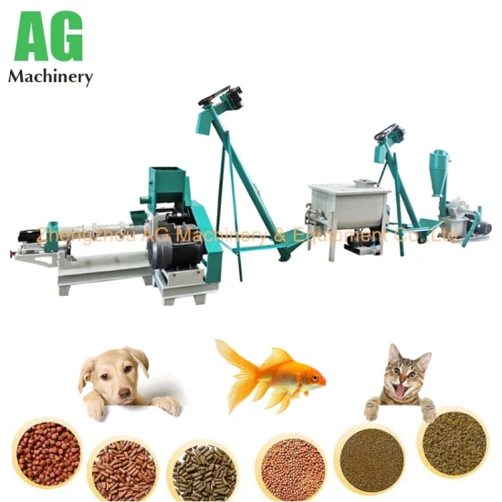 Complete Animal Feed Fish Food Processing Line, Fish Feed Pelletizing Machine, Pet Food Machine