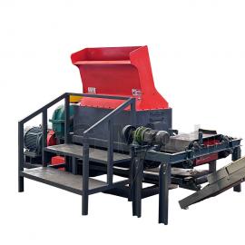 Waste Wood Pallets Crusher Nails Removing Shredder / Wood Pallets Cutting Machine